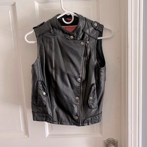 Leather vest